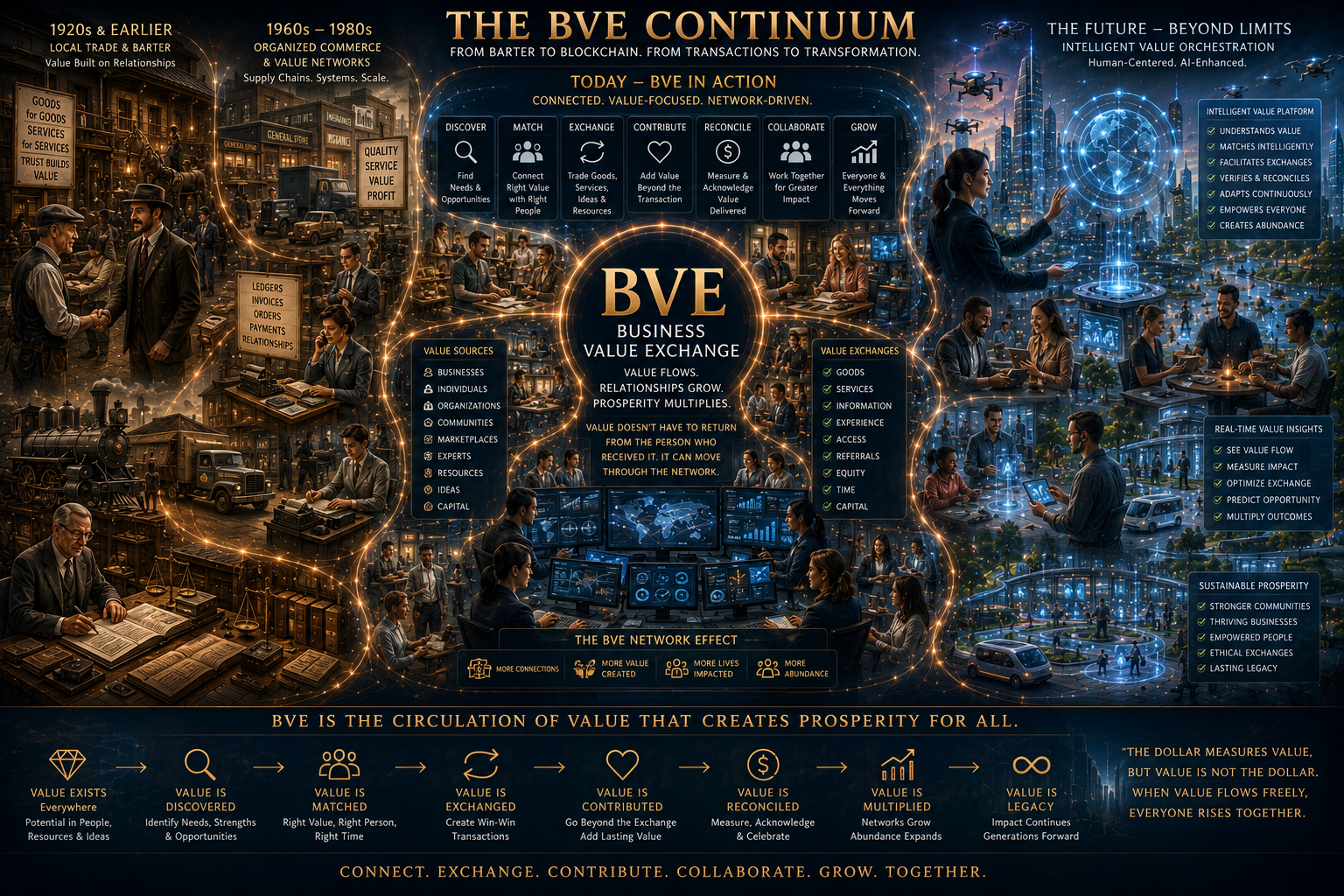 Business Value Exchange historical-to-future continuum