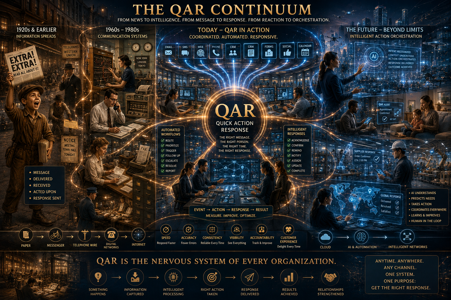 Quick Action Response historical-to-future continuum