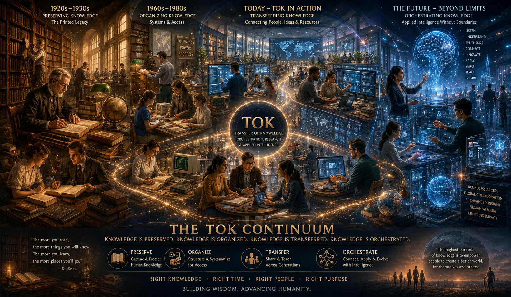 Transfer of Knowledge historical-to-future continuum